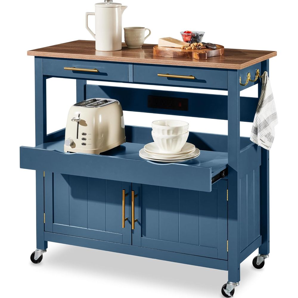 Outdoor Kitchen Power Outlet - عربة مطبخ متحركة كبيرة مقاس 36