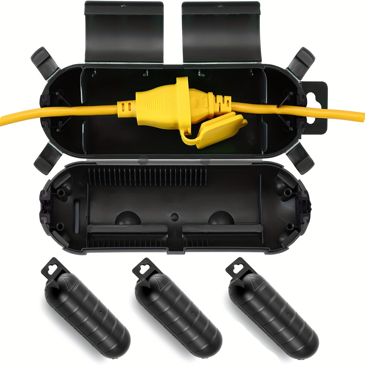 Outdoor Power Outlet Cover - غطاء أمان واقٍ لتوصيل سلك التمديد،