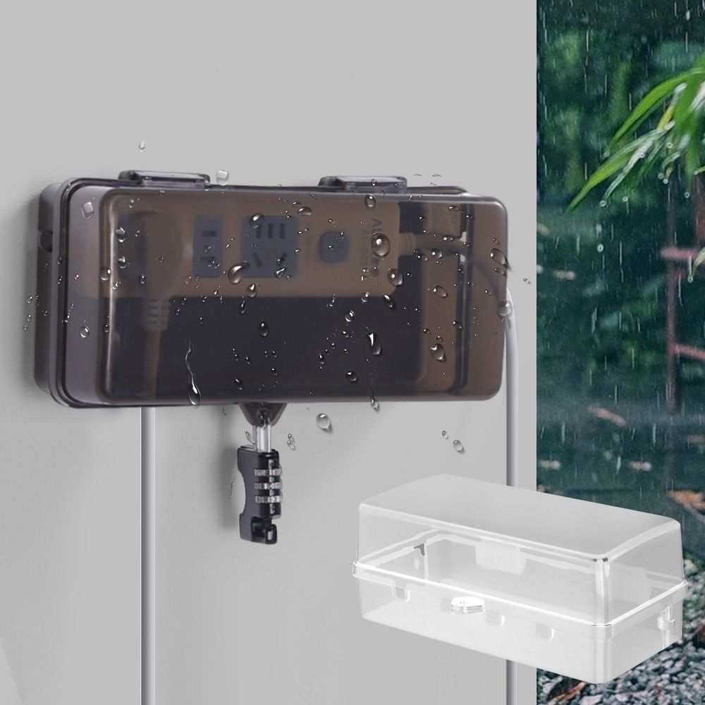 Outdoor Power Outlet Cover - صندوق بلاستيكي محمول مضاد للسرقة ومقاوم