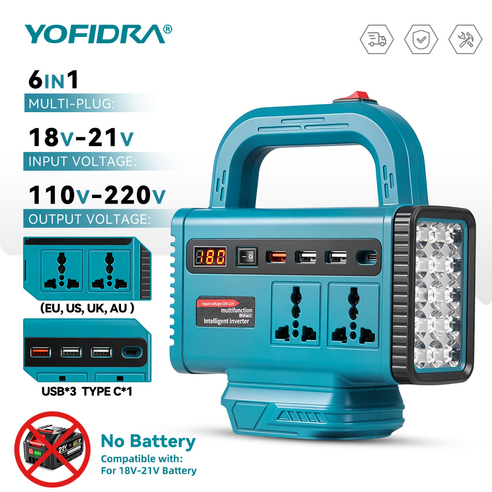 Outdoor Usb Power Outlet - محول طاقة محمول YOFIDRA 220 فولت،