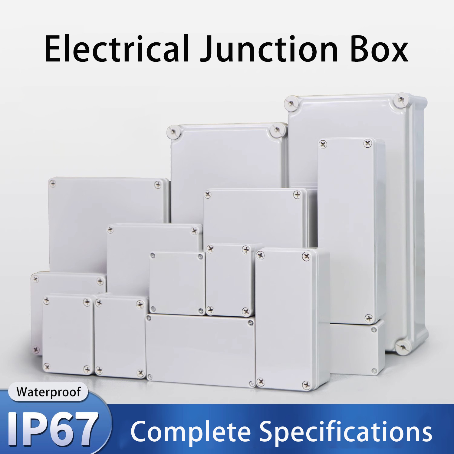 Outdoor Power Outlet Cover - IP67 رمادي/غطاء شفاف في الهواء الطلق