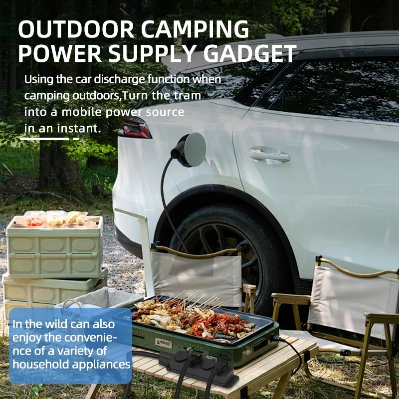 المحمولة 16A 4KW سيارة كهربائي - مراجعة Outdoor Power Adapter وسعره