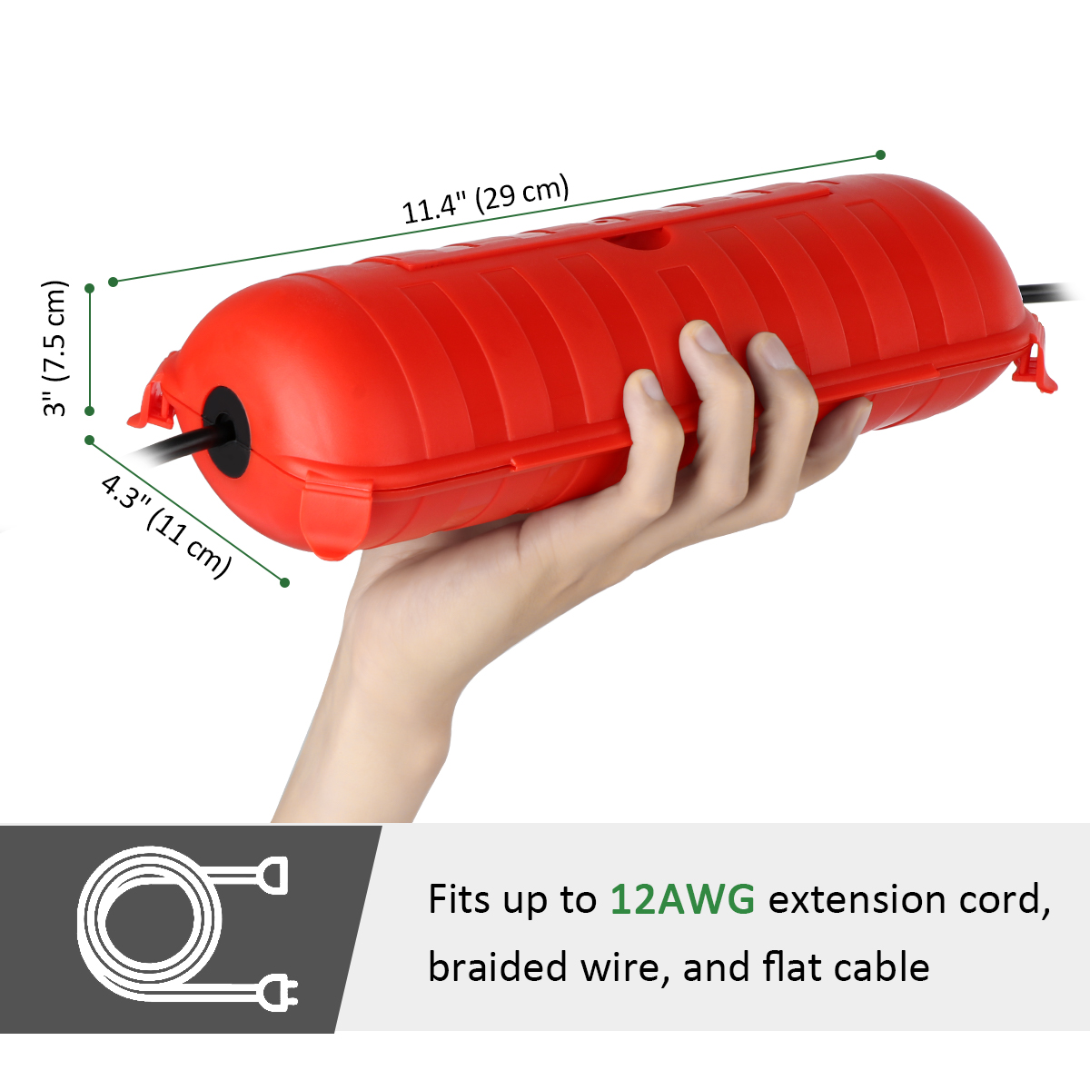 صندوق طاقة خارجي مقاوم للعوامل - مراجعة Outdoor Power Outlet Cover وسعره