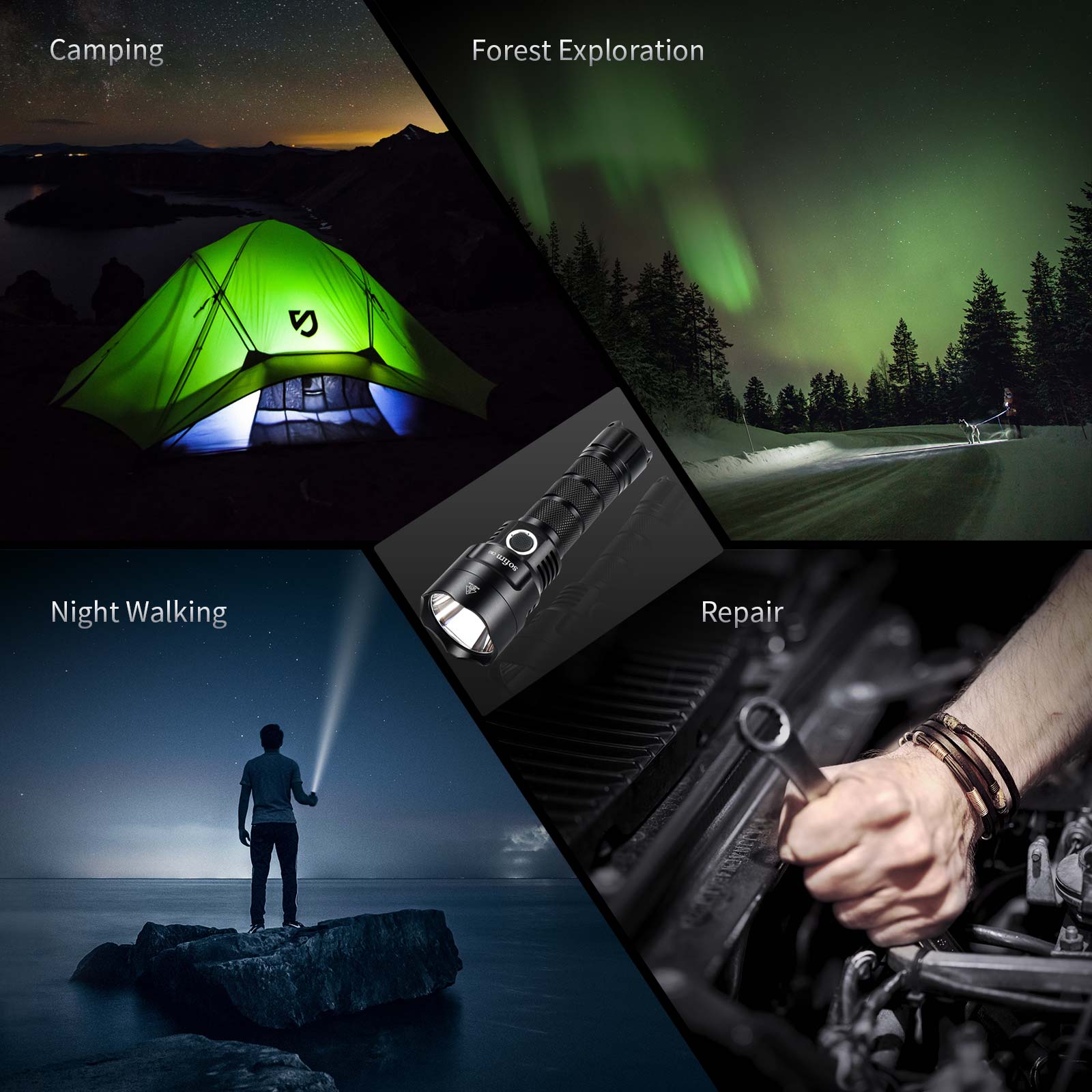 مصباح يدوي LED قوي SOFIRN C8G  - مراجعة Outdoor Power Group وسعره