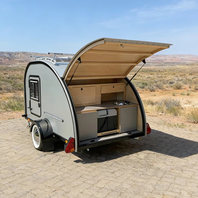 مقطورة تخييم مجهزة بالكامل مع  - مراجعة Outdoor Power New Roads وسعره
