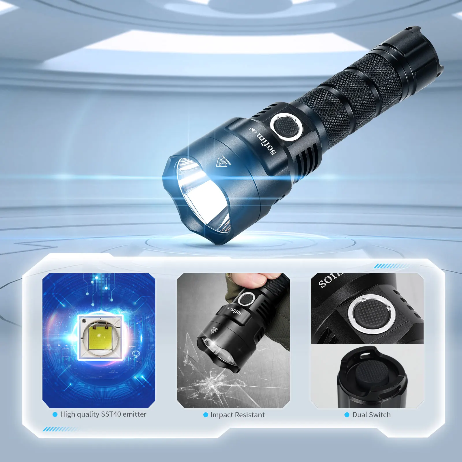 Sofirn C8G SST40 مصباح ليد جيب - مراجعة Outdoor Power Group وسعره