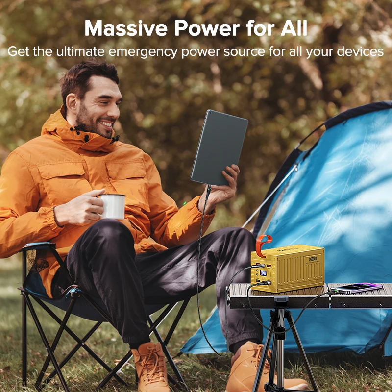 QOOVI 60000mAh قوة البنك 22.5W - مراجعة Outdoor Usb Power Outlet وسعره
